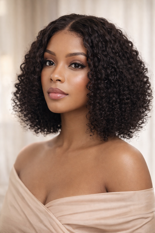 Classic Jerry Curl Bob – 13×4 Full Frontal